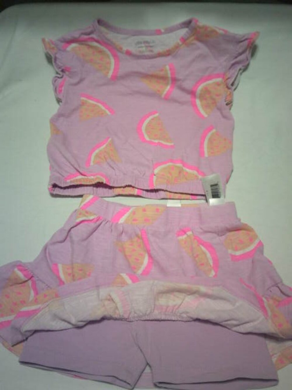CUTE JOE FRESH SZ 3 TODDLER SKORT MATCHING OUTFIT 2 PC SET PINK MELLON DESIGN 👸